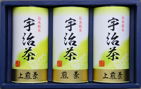 【京都府】京都府産宇治茶詰合せ　上煎茶120g×2、煎茶120g×1