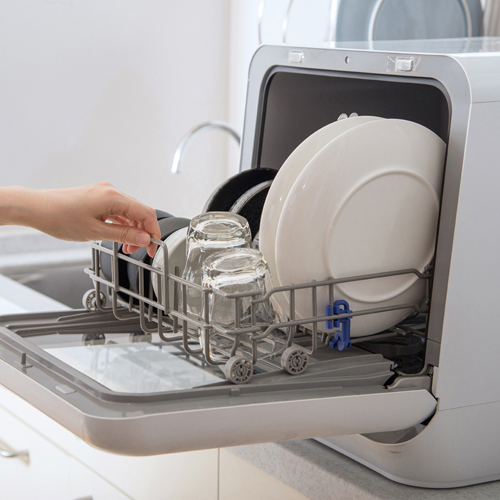 【siroca】食器洗い乾燥機 SS-M151　約幅42×奥行43.5×高さ43.5cm
