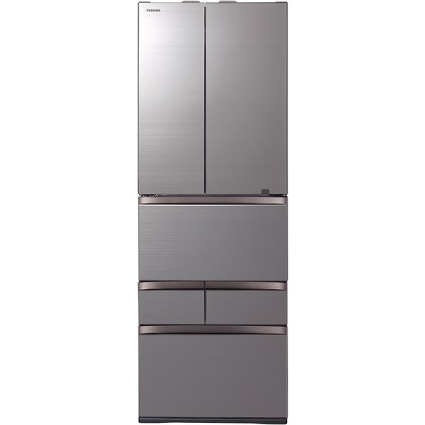 【標準設置対応付】東芝  冷蔵庫（461L・フレンチ） 6ドア VEGETA アッシュグレージュ  GR-T460FZ（ZH）