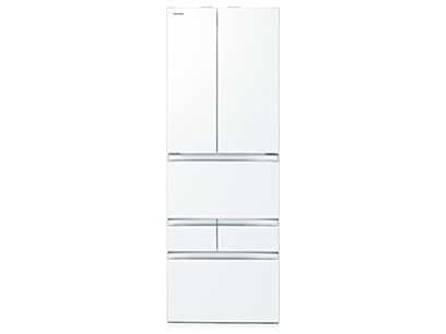 【標準設置対応付】東芝  冷蔵庫（461L・フレンチ） 6ドア VEGETAクリアグレインホワイト GR-T460FZ（UW）