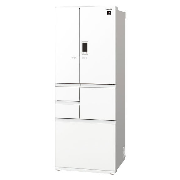 【標準設置対応付】シャープ  冷蔵庫 502L フレンチドア 6ドア ピュアホワイト  SJ-AF50H-W
