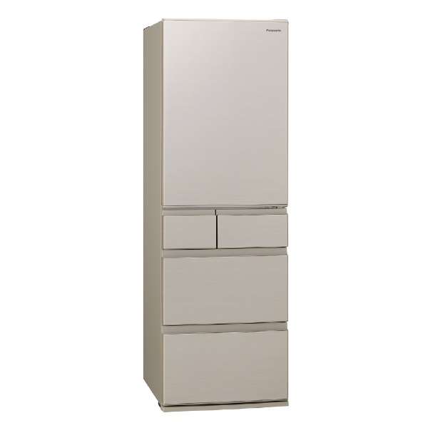 【標準設置工事付】パナソニックNR-E417EX-W 冷蔵庫（406L・右開き）エコナビ/ナノイー X搭載 ハーモニーホワイト | グリーン