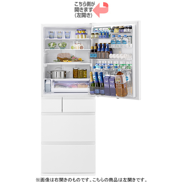 標準設置付】パナソニック NR-E507EX-W冷蔵庫（502L・左開き)エコナビ 
