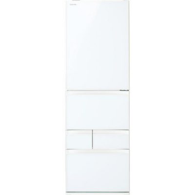 【標準設置対応付】東芝 GR-T41GXHL（EW） 冷蔵庫 VEGETA（411L・左開き） 5ドア グランホワイト
