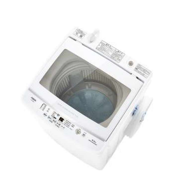 【標準設置対応付】AQUA  AQW-V8M（W） 簡易乾燥機能付き洗濯機 8.0kg