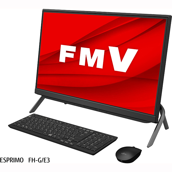 【富士通】FMVFGE3B デスクトップパソコン ESPRIMO FHシリーズ/23.8型ワイド　ブラック