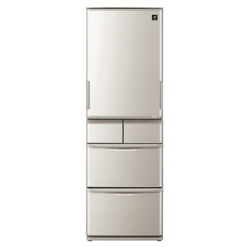 【標準設置対応付】シャープ SJ-X415H-S プラズマクラスター冷蔵庫 （412L・どっちもドア） 5ドア シルバー系