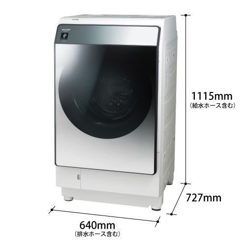 【標準設置対応付】シャープ ES-W114-SR ドラム式洗濯乾燥機 洗濯11.0kg/乾燥6.0kg 右開き  シルバー系