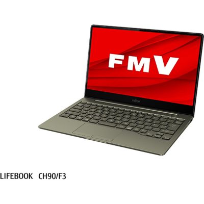 【Windows 11搭載】富士通 FMVC90F3K ノートパソコン 有機EL13.3型ワイド カーキ