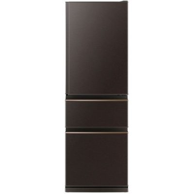 【標準設置工事付】三菱電機　MR-CD41G-T 冷蔵庫（405L・右開き） 3ドア CDシリーズ ダークブラウン