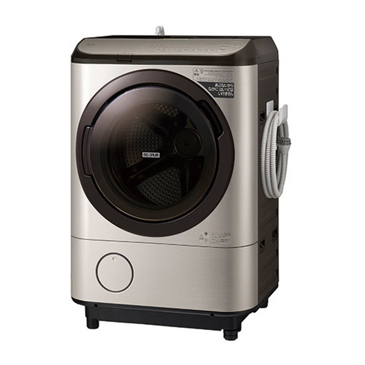 【標準設置工事付】日立　BD-NX120GL N ドラム式洗濯乾燥機 洗 左開き 除菌機能 ステンレスシャンパン
