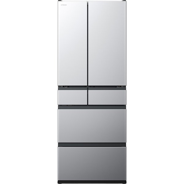 【標準設置工事付】日立　R-KWC57R S 冷蔵庫（567L・フレンチドア） 6ドア ブラストシルバー