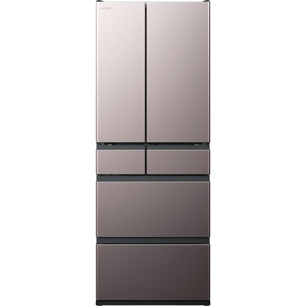 【標準設置工事付】日立　R-KWC57R H 冷蔵庫（567L・フレンチドア） 6ドア ブラストモーブグレー