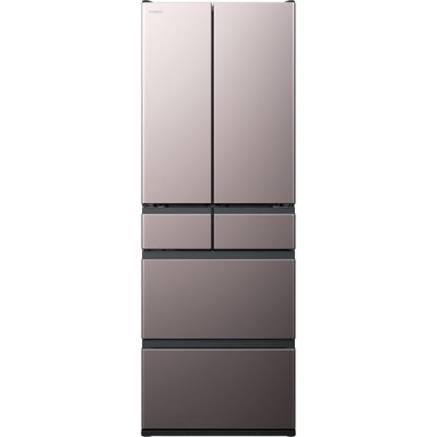 【標準設置工事付】日立 R-KWC50R H 冷蔵庫（498L・フレンチドア） 6ドア ブラストモーブグレー