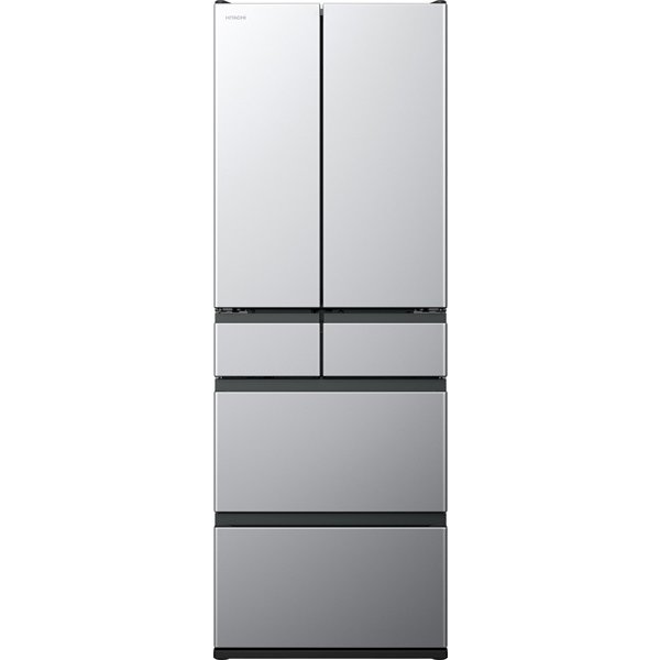 【標準設置工事付】日立 R-KWC50R S 冷蔵庫（498L・フレンチドア） 6ドア ブラストシルバー