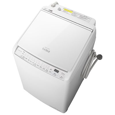 【標準設置対応付】日立　BW-DV80G W 縦型洗濯乾燥機 ビートウォッシュ 洗濯8kg 乾燥4.5kg 除菌機能 ホワイト