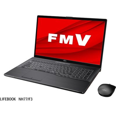 【Windows 11搭載】富士通 FMVN77F3B ノートパソコン17.3型ワイド ブライトブラック