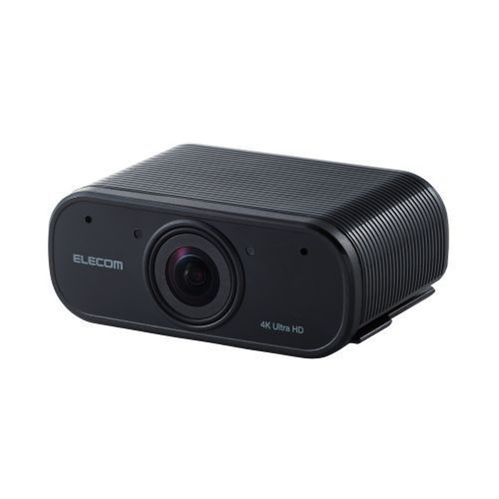 【エレコム】UCAM-CX80FBBK　WEBカメラ 4K対応 830万画素 オートズーム機能付 ブラック